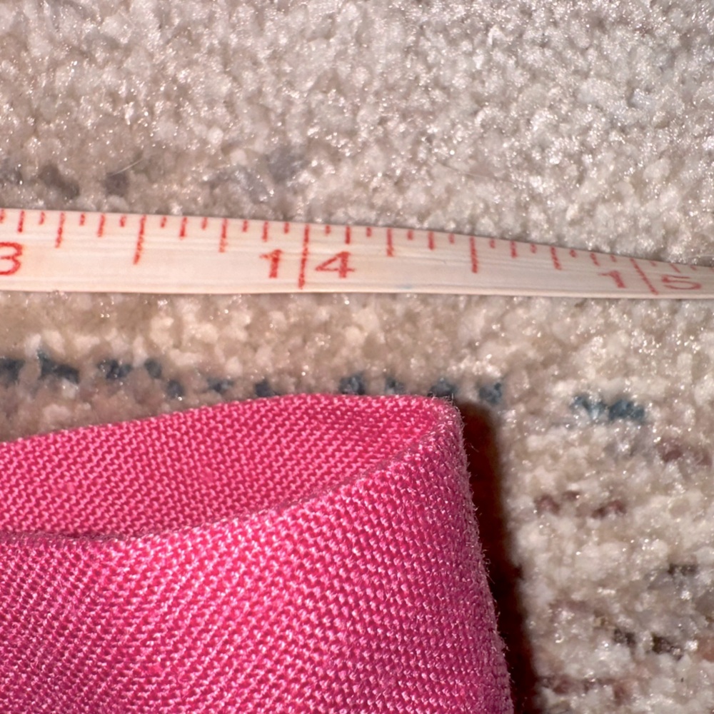Talbots High Waist Pink Italian Linen Blend Lined Pleated Trouser Pants Size 14 - Picture 3 of 10
